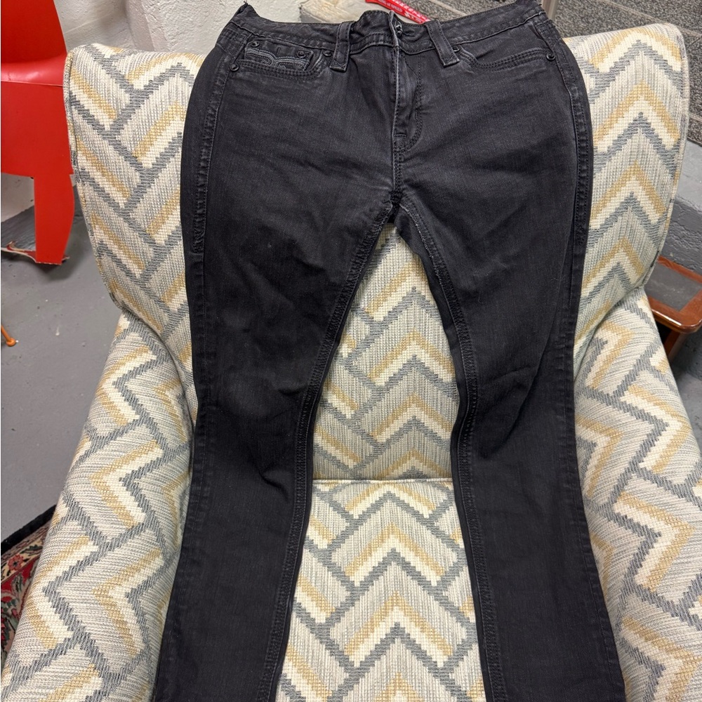 Women's Rock & Revival Black Sora Skinny Jeans Sz 30
